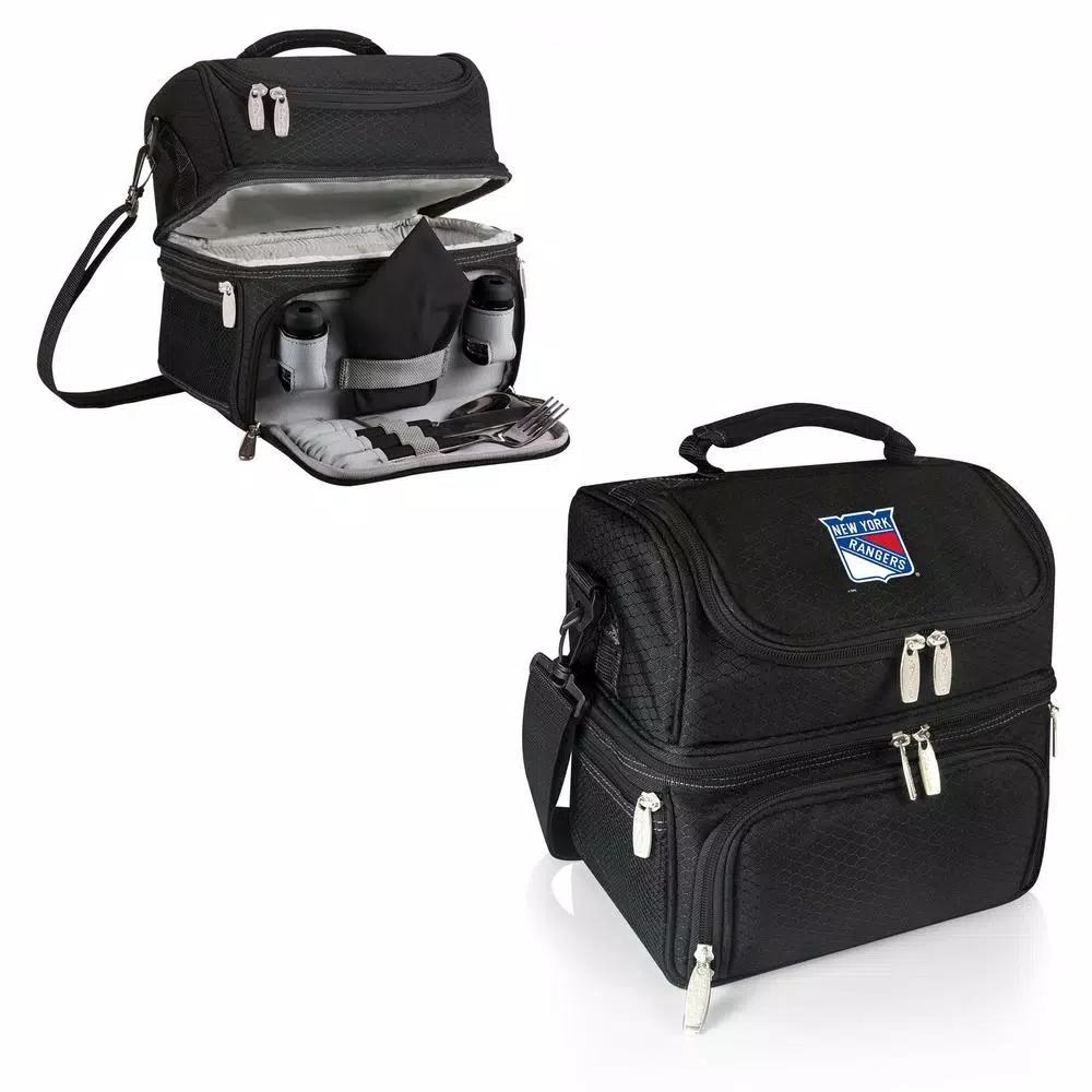 Picnic Time Pranzo New York Rangers Black Insulated Lunch Bag & Picnic Tote Set