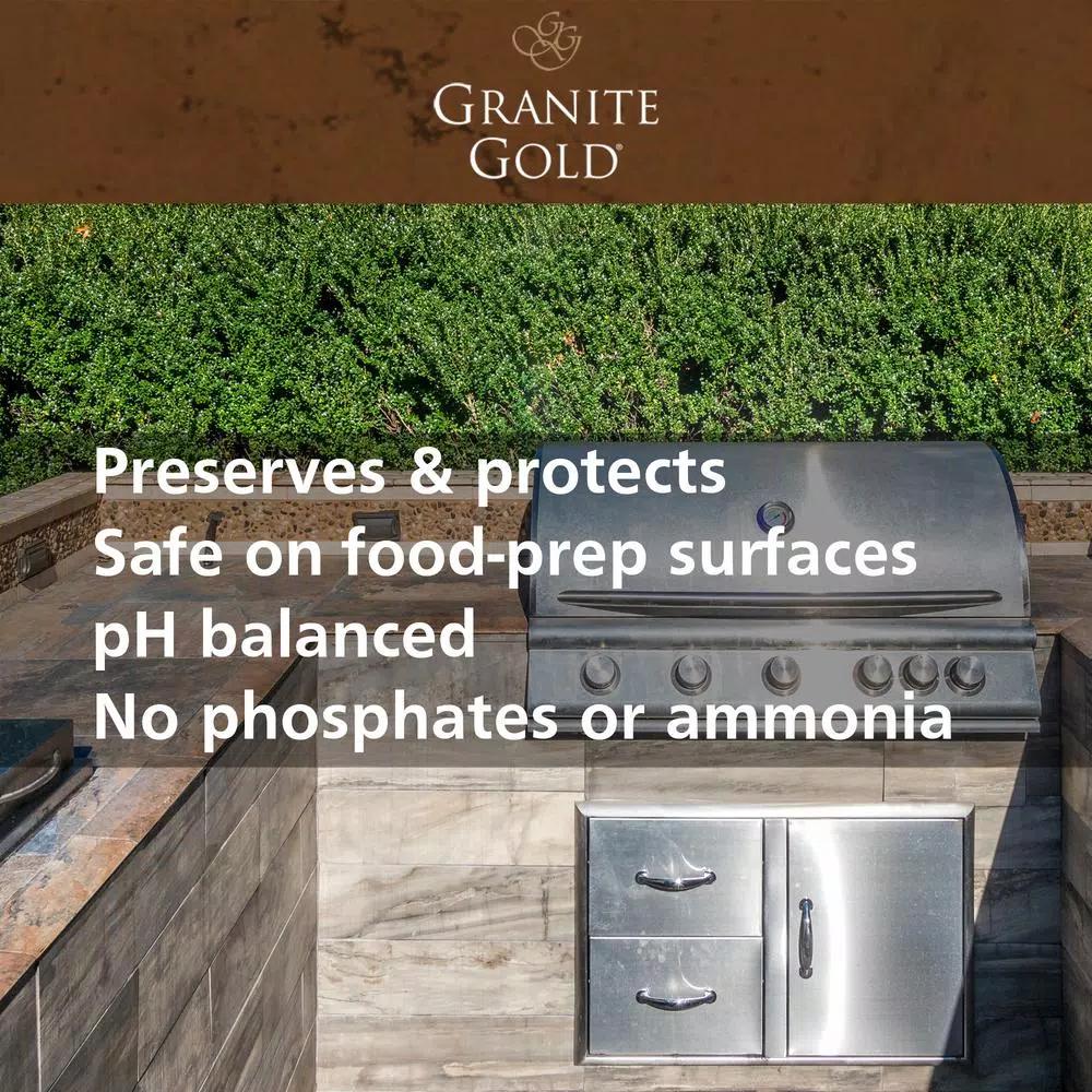 Granite Gold Outdoor Stone Cleaner, 24 oz. Professional Strength Natural Stone Spray