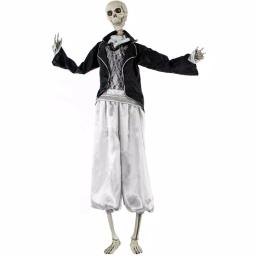 Haunted Hill Farm 5 ft. Animatronic Talking Skeleton Groom Halloween Prop thumbnail 5