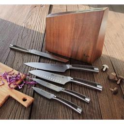 Cangshan N1 Series 6-Piece German Steel Forged Knife Block Set with Acacia Wood Block thumbnail 3