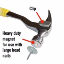 JC Hammer Magnetic Roofing Hammer with Mini Holder and Slip-Resistant Rubber Handle thumbnail 2