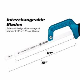 Capri Tools 12 in. Mini Hacksaw with Ergonomic Soft Handle and Bi-Metal Blade thumbnail 5