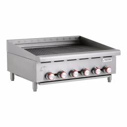 Magic Chef 36 in. Commercial Countertop Radiant Char Broiler, Stainless Steel thumbnail 3