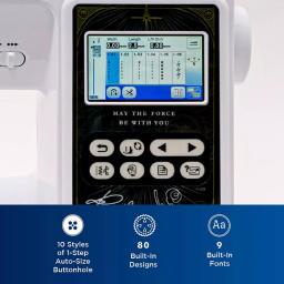 Brother Star Wars 2-in-1 Sewing and 4 in. x 4 in. Embroidery Machine with Color Touch LCD Screen thumbnail 5