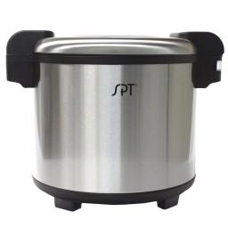 SPT 21.1 Qt. Stainless Steel Heavy Duty Rice Warmer, 160 Cup Capacity thumbnail 1