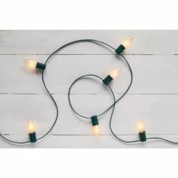 Home Accents Holiday 50 Count C9 Incandescent Christmas String Lights, White, Green Wire (Set of 2) thumbnail 2