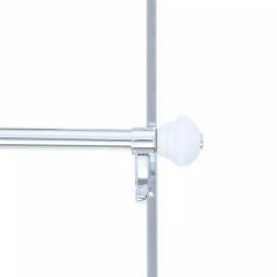 interDesign York Over Shower Door Towel Rack, 3-Bar Stainless Steel Organizer in White and Chrome thumbnail 3
