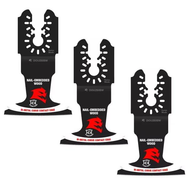 DIABLO 2-1/2 in. Universal Fit Bi-Metal Oscillating Blades for Nail-Embedded Wood, 3-Pack