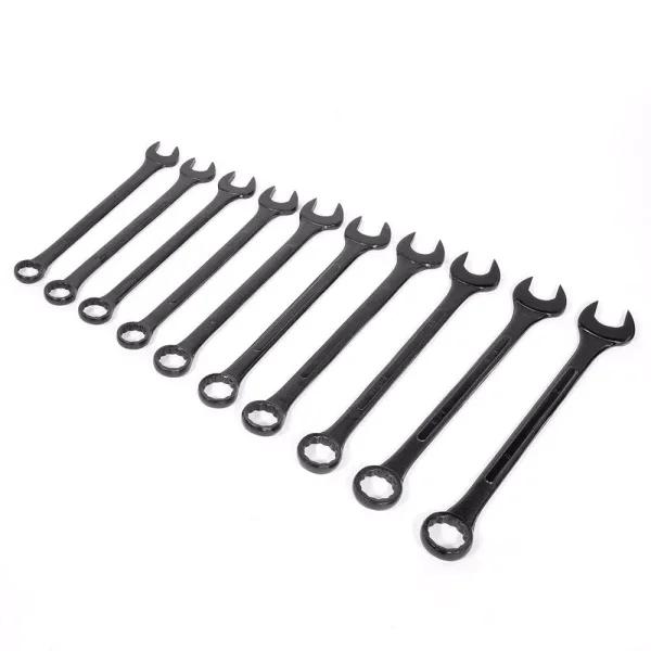 Stark Jumbo SAE Black Oxide Combination Wrench Set, 10-Piece