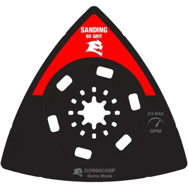 Diablo 3-1/2 in. 60-Grit Starlock Carbide Grit Oscillating Sanding Plate