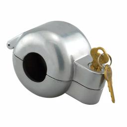 Prime-Line Diecast Door Knob Lock-Out Device, Gray Painted, Keyed Alike thumbnail 1