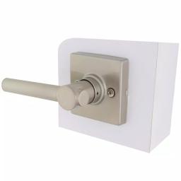 Defiant Highland Satin Nickel Passage Door Lever with Square Rose thumbnail 5