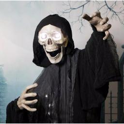 Haunted Hill Farm 5 ft. Animatronic Grim Reaper Halloween Prop thumbnail 8