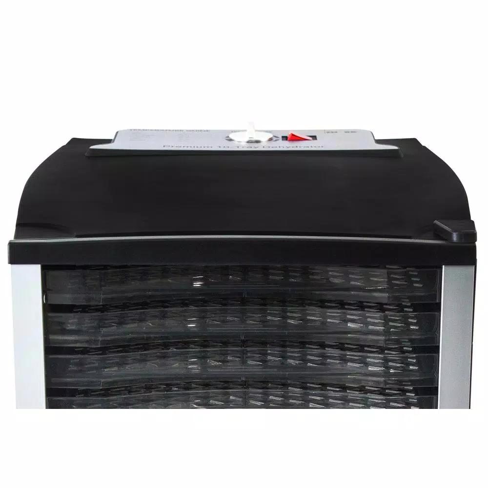 CHARD 10-Tray Food Dehydrator, 800W Electric Dehydrator with Clear Acrylic Door