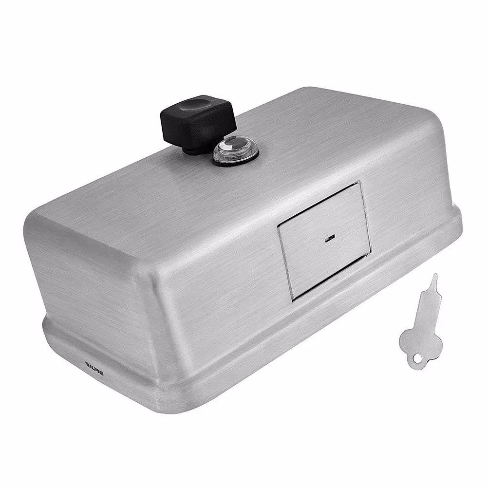 Alpine Industries Alpine 424-SSB 1200ml Stainless Steel Horizontal Manual Liquid Soap Dispenser
