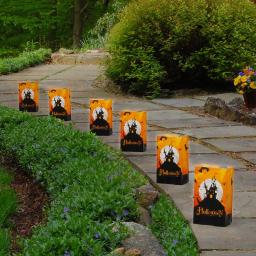 LUMABASE LumaLite Luminaria Kit Halloween House - 6-Count LED Walkway Lights thumbnail 2