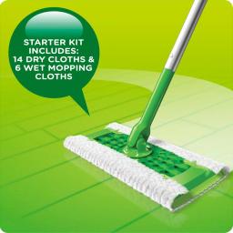 Swiffer Sweeper 2-in-1 Dry and Wet Mop Starter Kit with Microfiber Flat Mop Head thumbnail 8