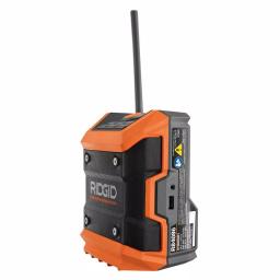 RIDGID 18V Cordless Compact Bluetooth Radio with Radio App, 1.5 Ah Battery & Charger Kit thumbnail 6
