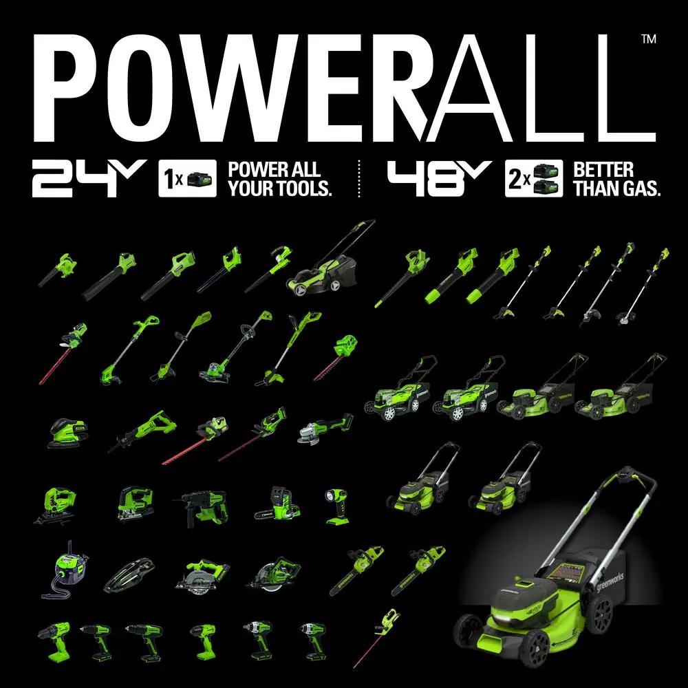 Greenworks 24V Cordless Brushless Hammer Drill Driver, 1/2 in. Keyless Chuck, Tool Only