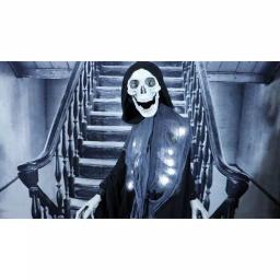 Haunted Hill Farm 5 ft. Animatronic Grim Reaper Halloween Prop thumbnail 3