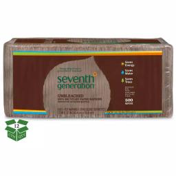 SEVENTH GENERATION 100% Recycled Brown Luncheon Napkins, 500 Count, 12 Pack Case thumbnail 2