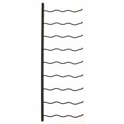 Epicureanist 27-Bottle Metal Wall-Mounted Wine Rack, Black thumbnail 2