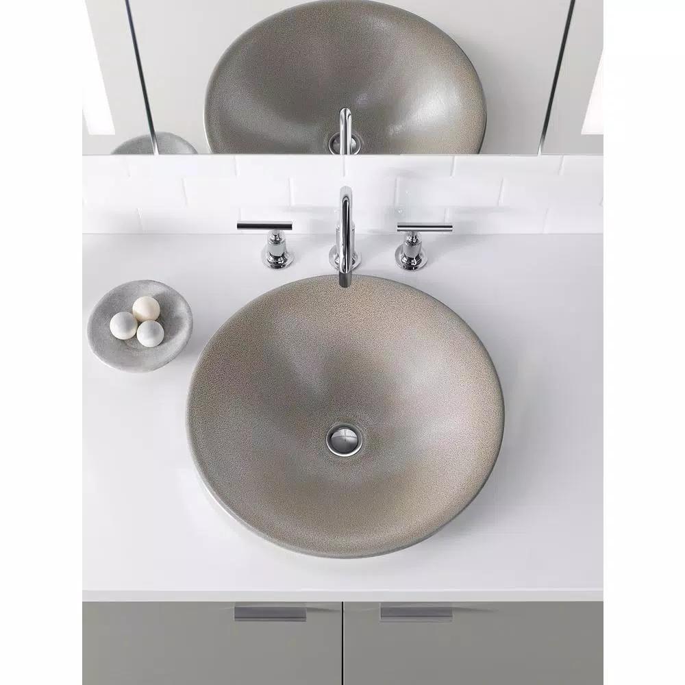 KOHLER Purist 8 in. Widespread Bathroom Faucet, Polished Chrome, Low Gooseneck Spout