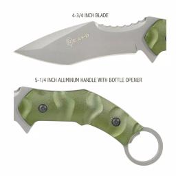 Sheffield REAPR SLAMR 4.75 in. Fixed Blade Drop Point Knife with Aluminum Handle thumbnail 4