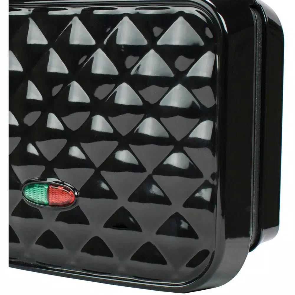 Brentwood Appliances Couture Purse Nonstick Dual Waffle Maker, Black