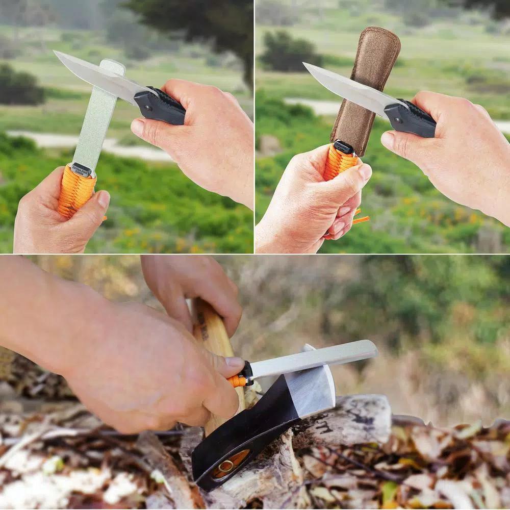 Sharpal 181N Bodyguard Dual-Grit Diamond Knife Sharpener with Leather Strop