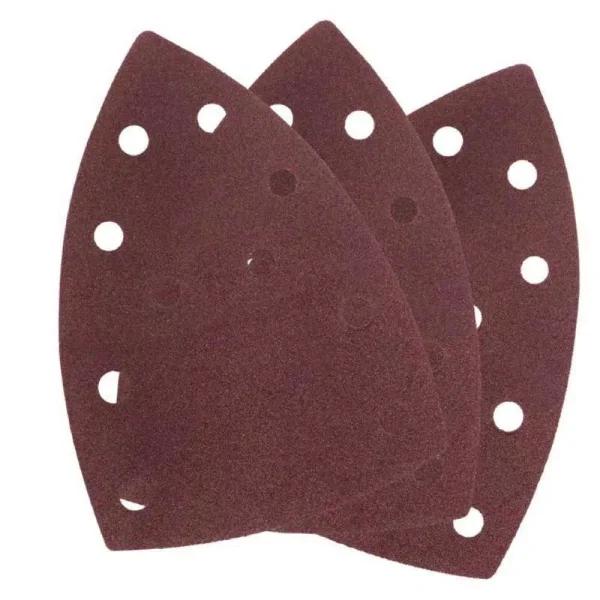 Einhell 6 in. Hook and Loop Sanding Paper Replacement Set for TE-OS Compact Detail Sanders, 10-Pack