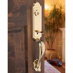 Baldwin Prestige Avendale Single Cylinder Handleset with Alcott Knob, Lifetime Polished Brass, SmartKey Security thumbnail 7