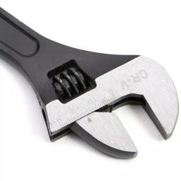 Stark 10 in. Adjustable Wrench, Black Chrome Vanadium Steel with Built-in SAE/Metric Scale thumbnail 3