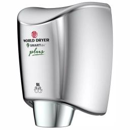 World Dryer Corporation World Dryer SMARTdri Plus High-Speed Electric Hand Dryer, Polished Stainless Steel thumbnail 3