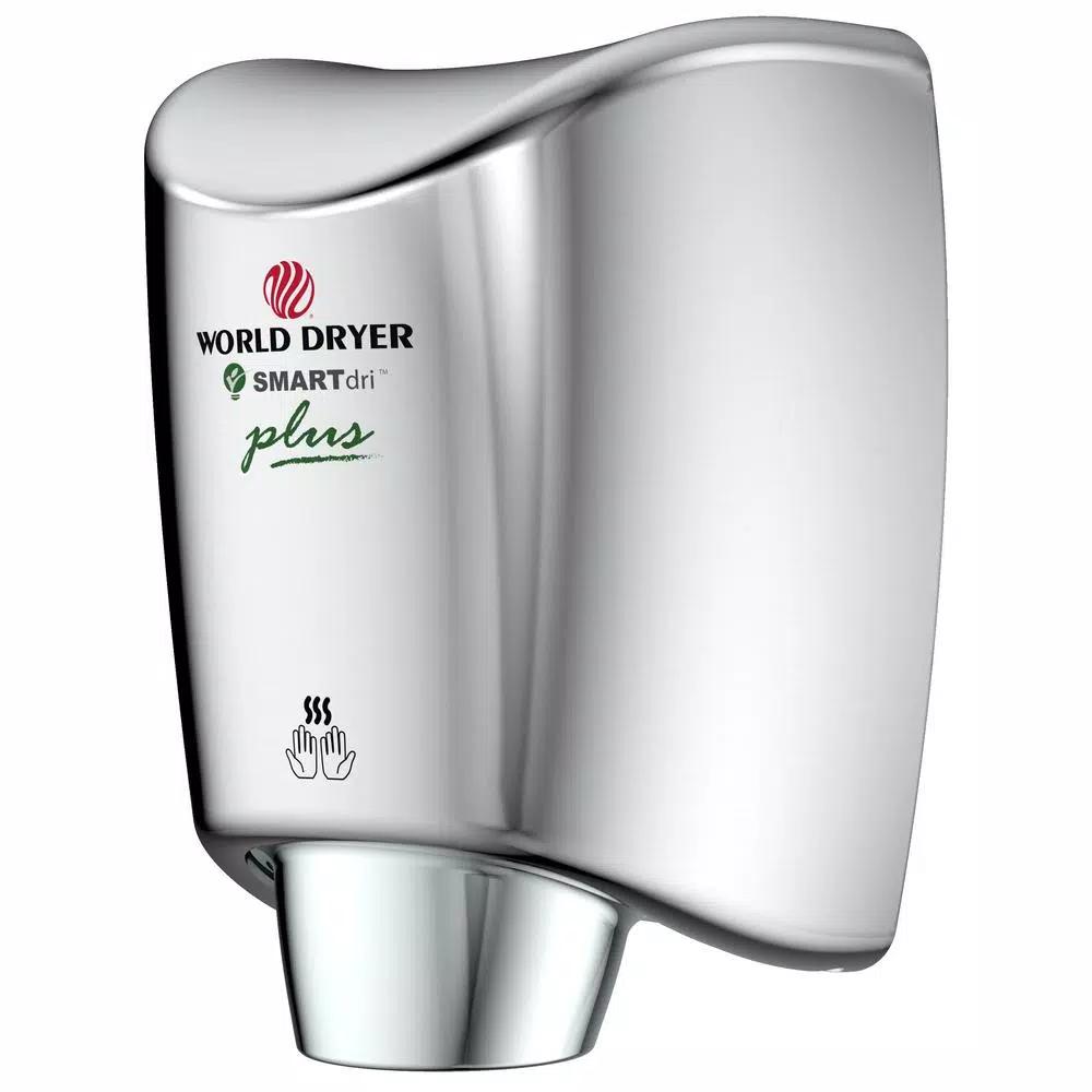 World Dryer Corporation World Dryer SMARTdri Plus High-Speed Electric Hand Dryer, Polished Stainless Steel