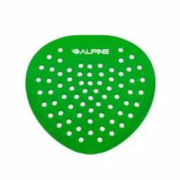 Alpine Industries Green Apple Flat Anti-Splash Urinal Screen, 10-Pack thumbnail 1