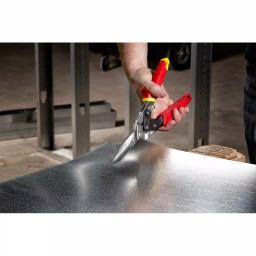 Milwaukee 3-Piece Aviation Snips Set, Left, Right, and Straight Cut Metal Cutters thumbnail 6