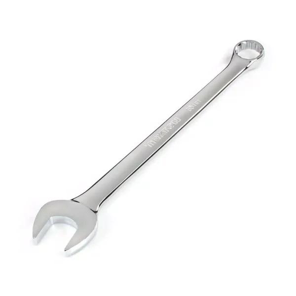 TEKTON 35 mm Combination Wrench, 12-Point Box End, Chrome Vanadium Steel