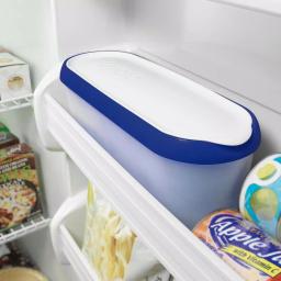 Tovolo Glide-A-Scoop 1.5 Qt. Insulated Ice Cream Tub, Airtight Reusable Freezer Container, Deep Indigo thumbnail 1