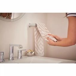 MOEN Genta 3-Piece Chrome Bath Hardware Set: 24 in. Towel Bar, Hand Towel Bar, and Toilet Paper Holder thumbnail 3