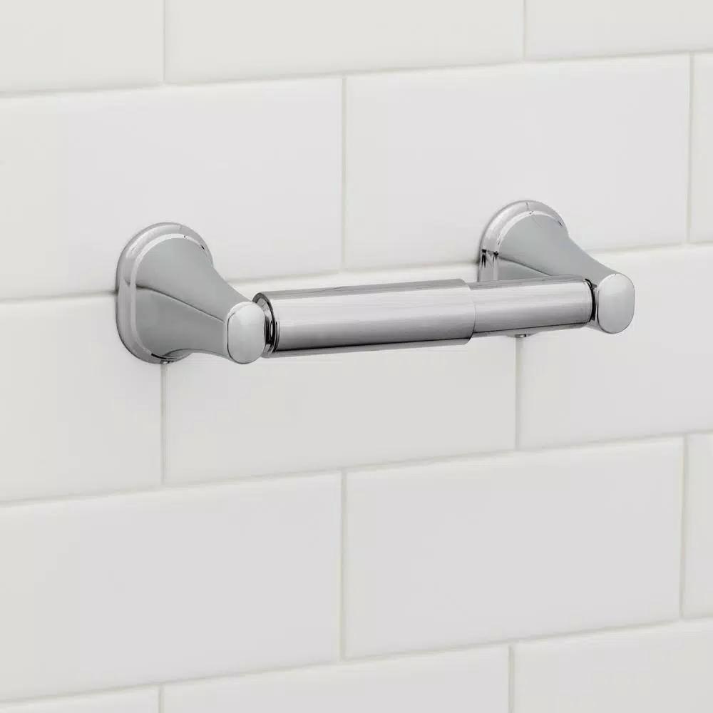 Glacier Bay Treyburn Double Post Toilet Paper Holder, Chrome Finish