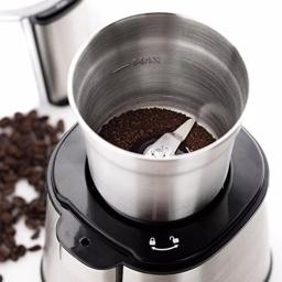 Ovente Electric Coffee Grinder, 200W Multi-Purpose Blade Grinder, Silver thumbnail 6