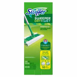 Swiffer Sweeper Dry and Wet Mop Starter Kit with 10 Cloths thumbnail 5