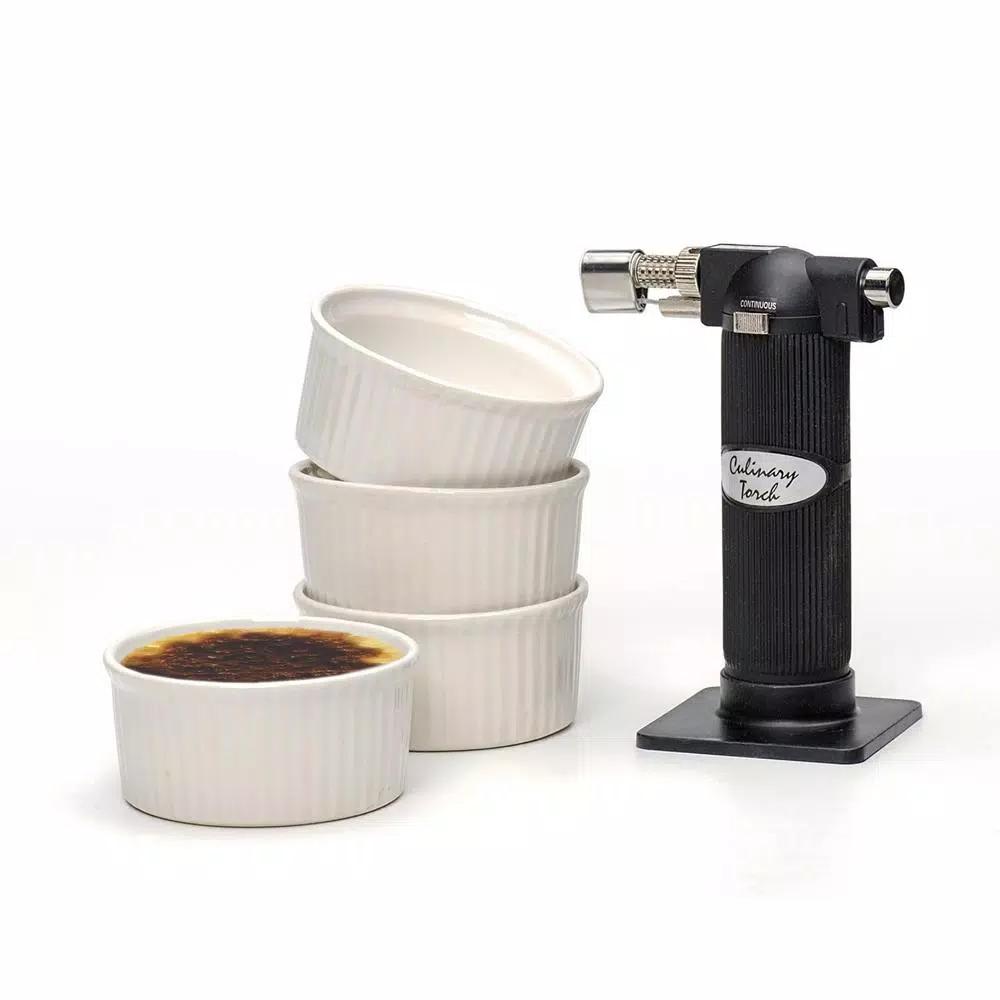 RSVP International Culinary Torch - Modern Chef's Pastry Tool with Safety Lock