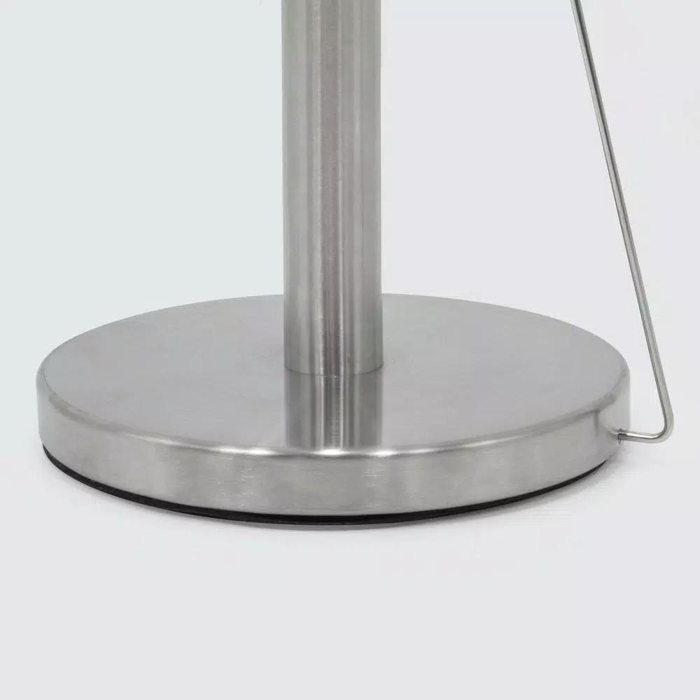 ExcelSteel Stainless Steel Paper Towel Holder with Weighted Base for Countertop