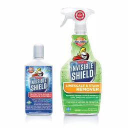Clean-X Invisible Shield Tub and Shower Glass Lime Scale Cleaner and Protectant Kit thumbnail 1
