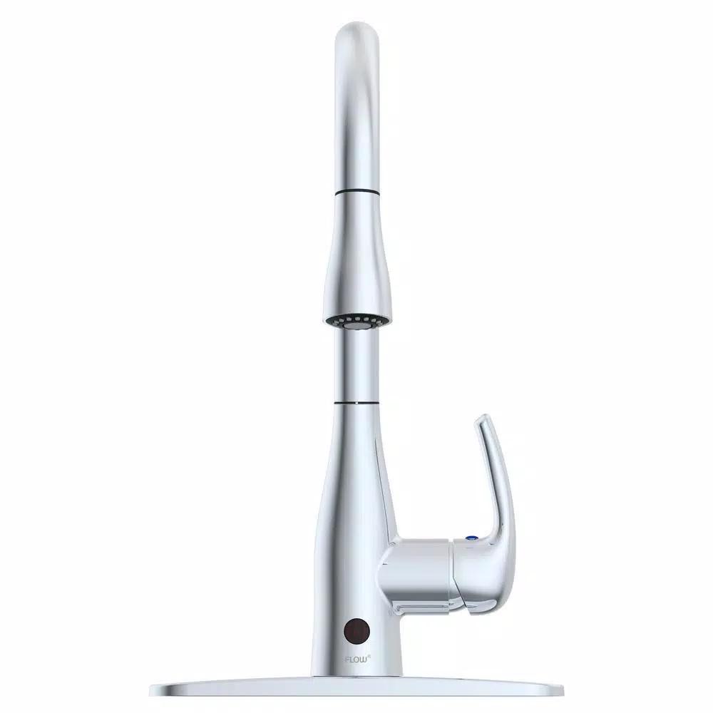 Flow Series Motion Activated Single-Handle Pull-Down Kitchen Faucet, Chrome