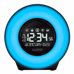 La Crosse Technology Mood Light Digital Alarm Clock with 5 Nature Sounds and USB Charging Port thumbnail 5
