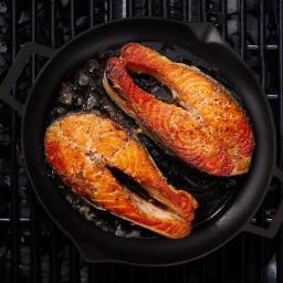 General Store Addlestone 12 in. Cast Iron Grill Pan, Pre-Seasoned Black thumbnail 3