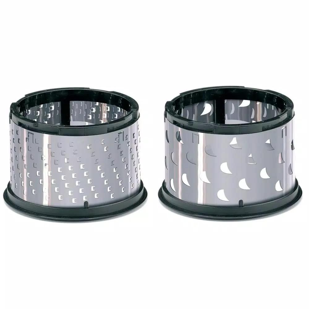 GEFU Laser Cut Stainless Steel Rotary Grater with 2 Interchangeable Drums